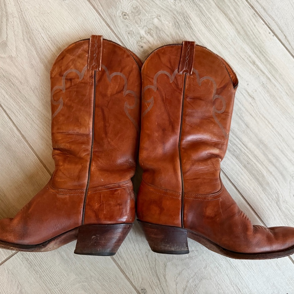 J. Chisholm Brown Heeled Boots